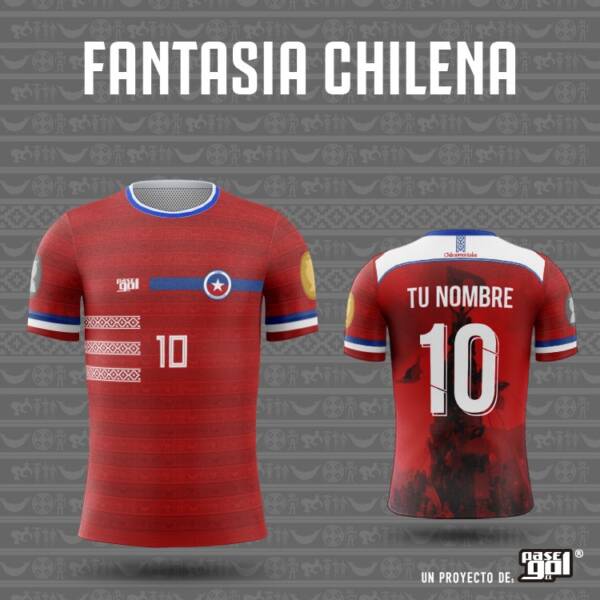 Camiseta Chile Fantasy Pasegol - Pasegol - CAMISETAS DE FÚTBOL PERSONALIZADAS, CAMISETAS ...