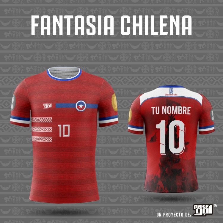 Camiseta Chile Fantasy Pasegol - Pasegol - CAMISETAS DE FÚTBOL ...